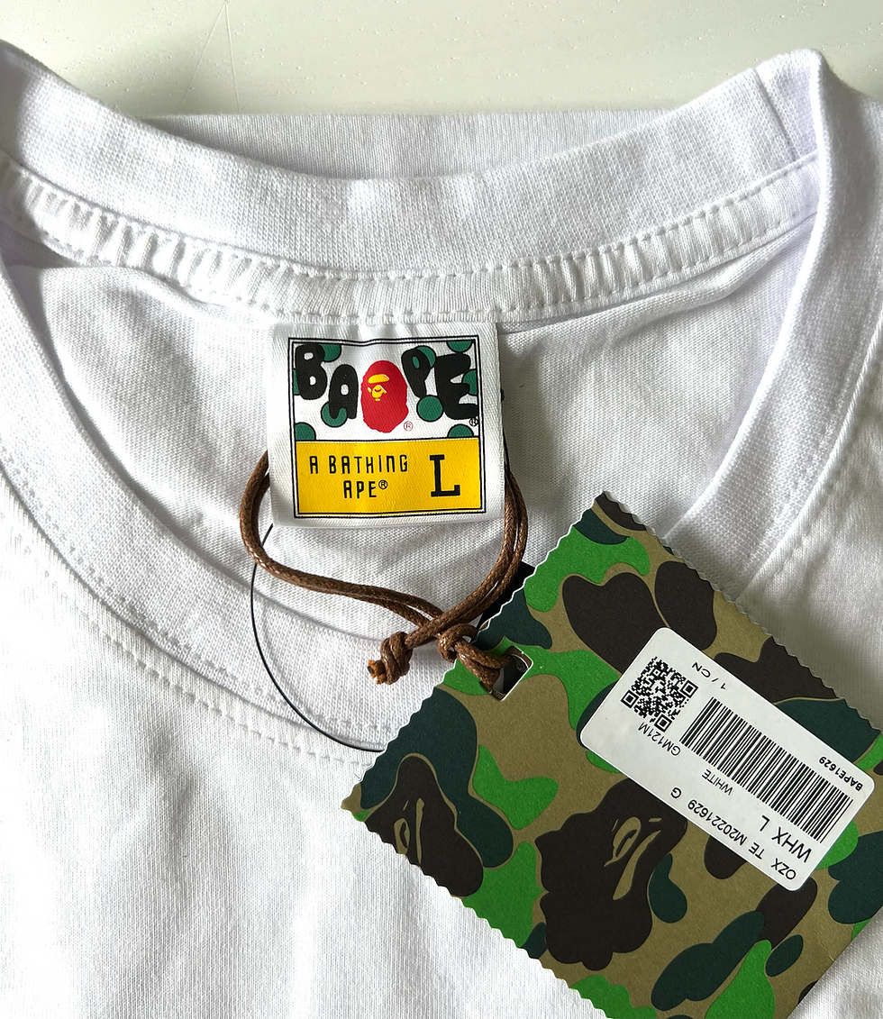 Thumbnail: BAPE BY BATHING APE WHITE CAMO HEAD T-SHIRT MENS