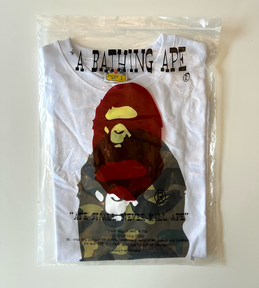Thumbnail: BAPE BY BATHING APE WHITE CAMO HEAD T-SHIRT MENS