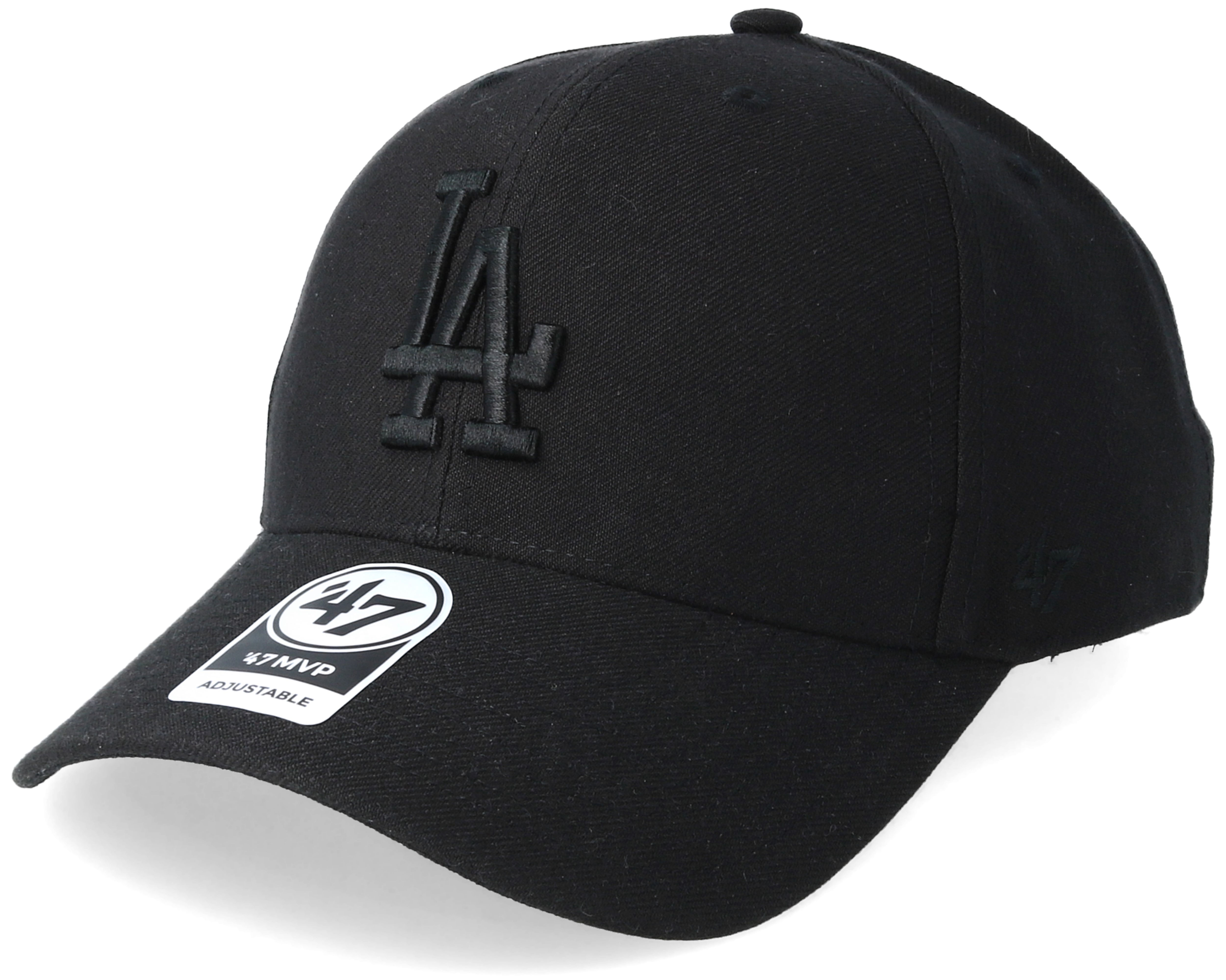 Los Angeles Dodgers 47 Brand Cap Hat 47 MVP - Black/Black