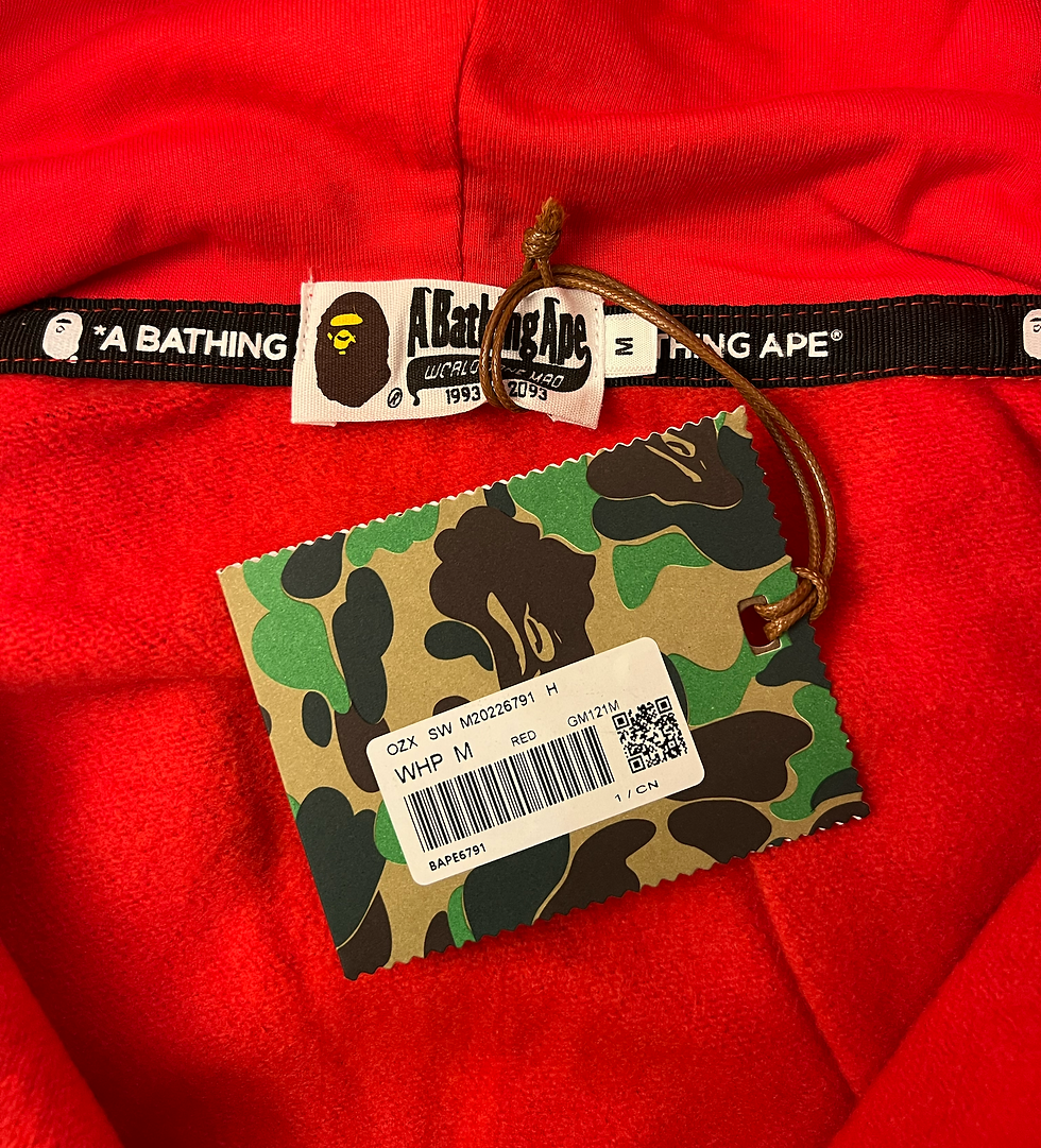 BAPE RED BLUE CAMO SHARK FULL ZIP HOODIE MENS | Box Prime Store