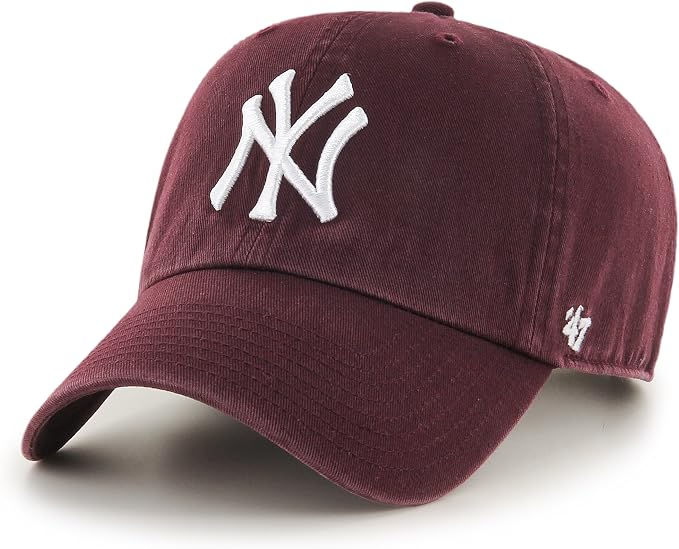 New York Yankees 47 Brand Cap Hat 47 MVP - Maroon
