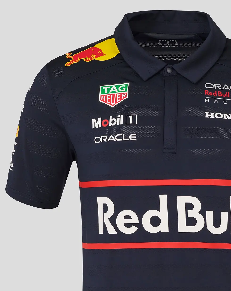 Thumbnail: Red Bull Racing F1 Men's 2025 Team Polo Shirt- Navy