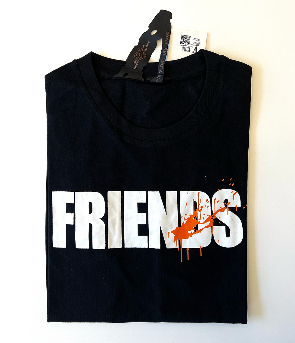Thumbnail: VLONE FRIENDS FANS BLACK TEE MENS