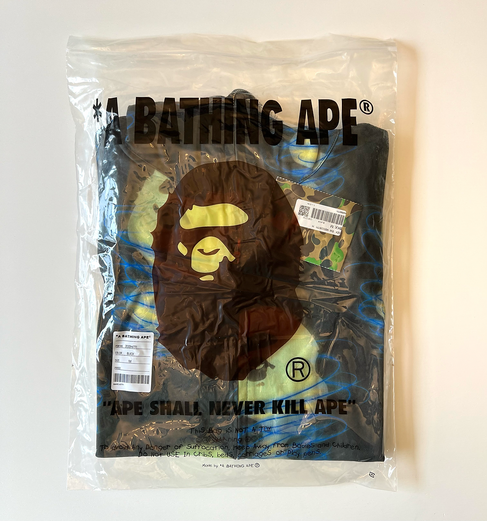 Thumbnail: BAPE STORM BLACK CAMO SHARK FULL ZIP HOODIE MENS