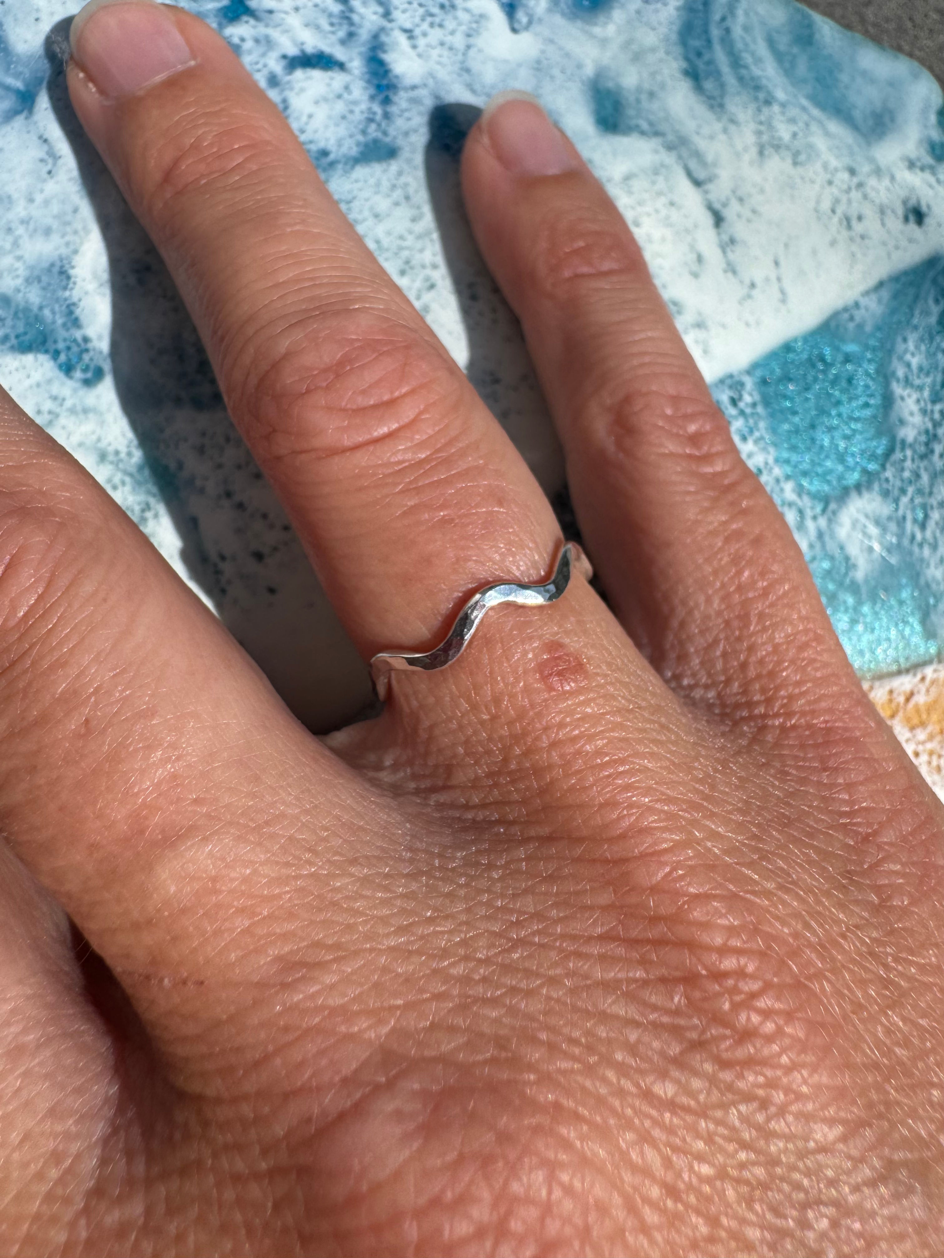 Sterling silver Sea ring size L 1/4