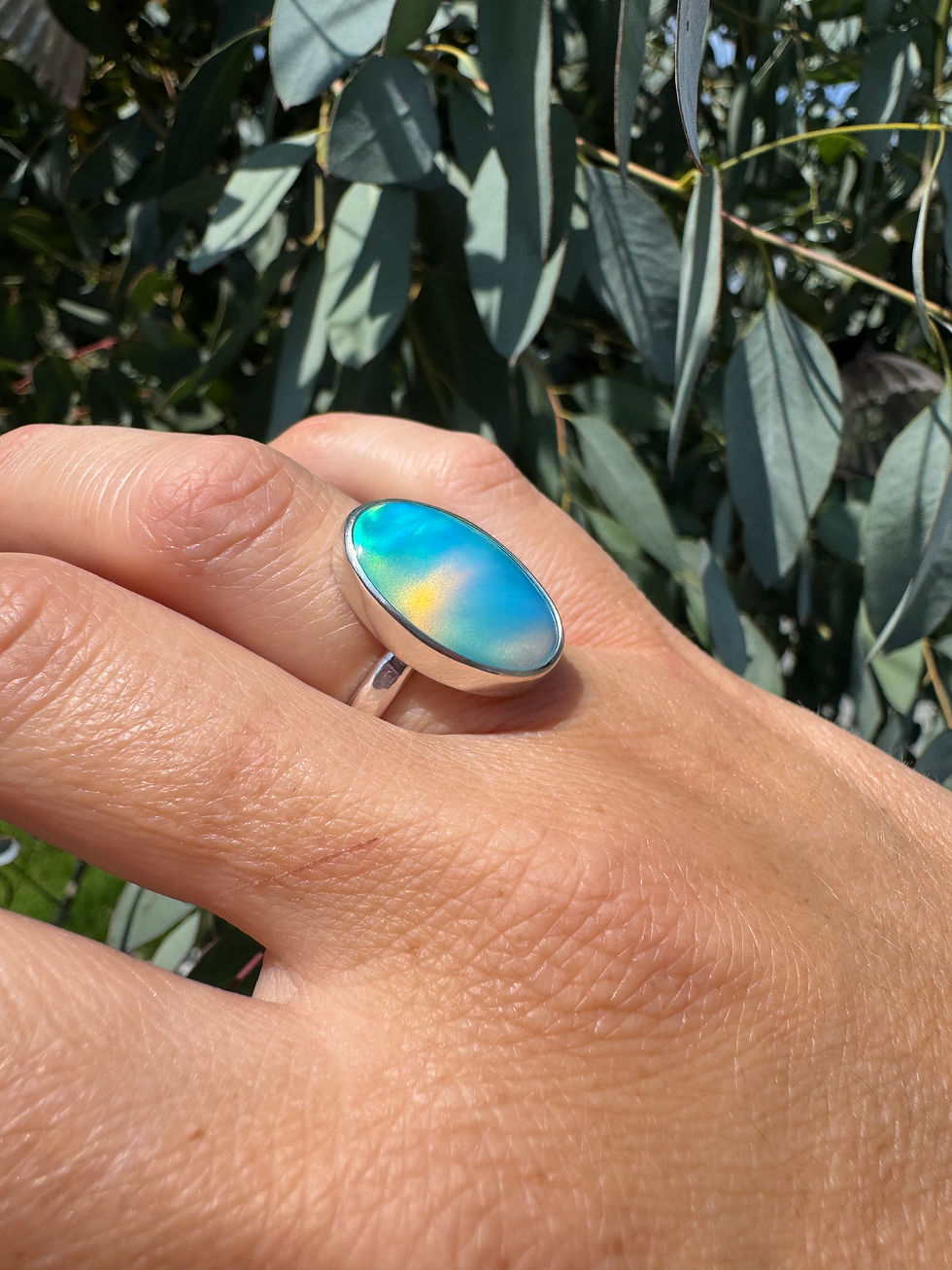 Thumbnail: Aurora Opal  ring size N 1/4