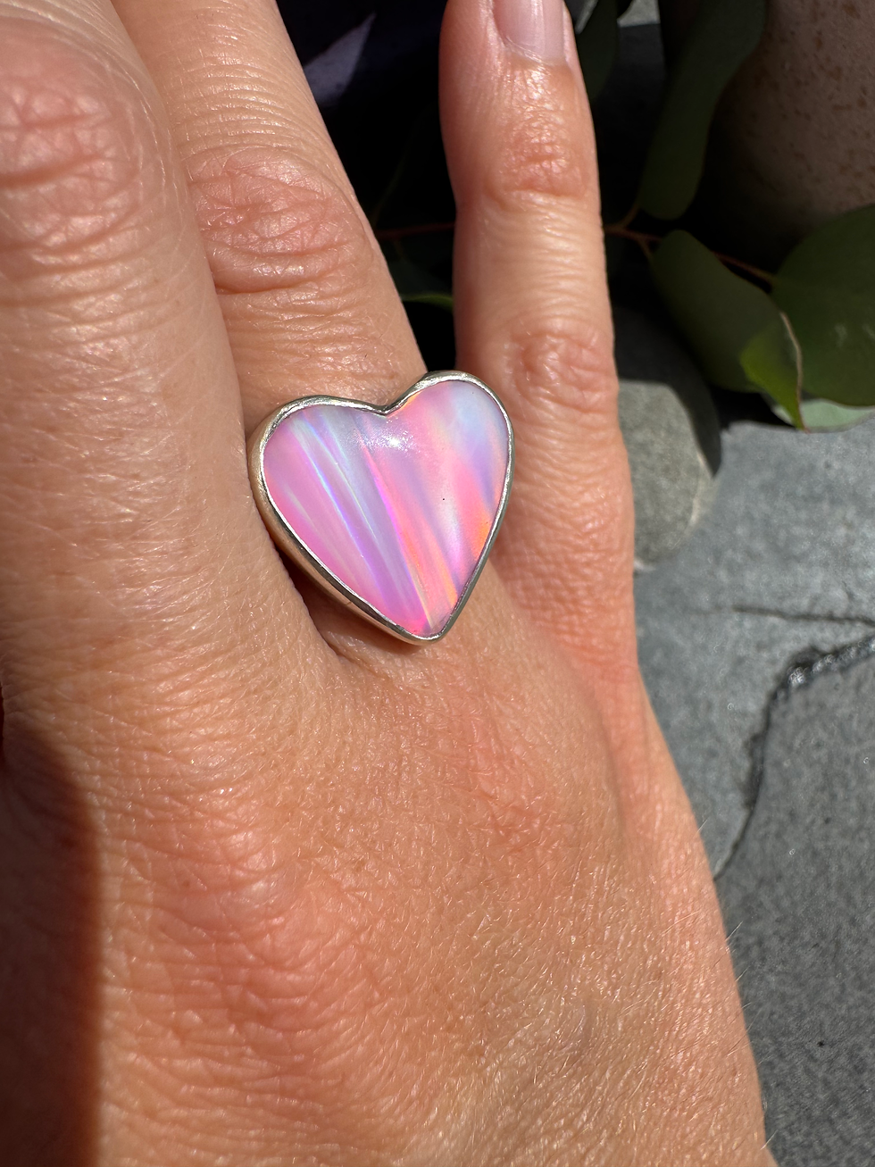 Aurora Opal  ring size M 1/2