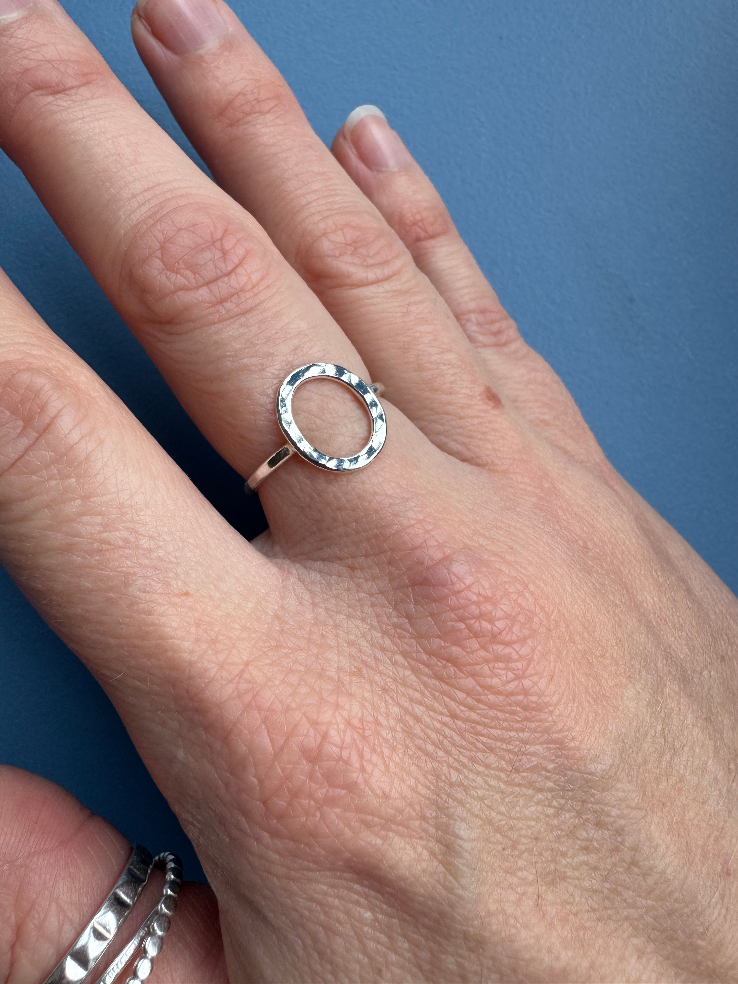 Mini Open oval ring 