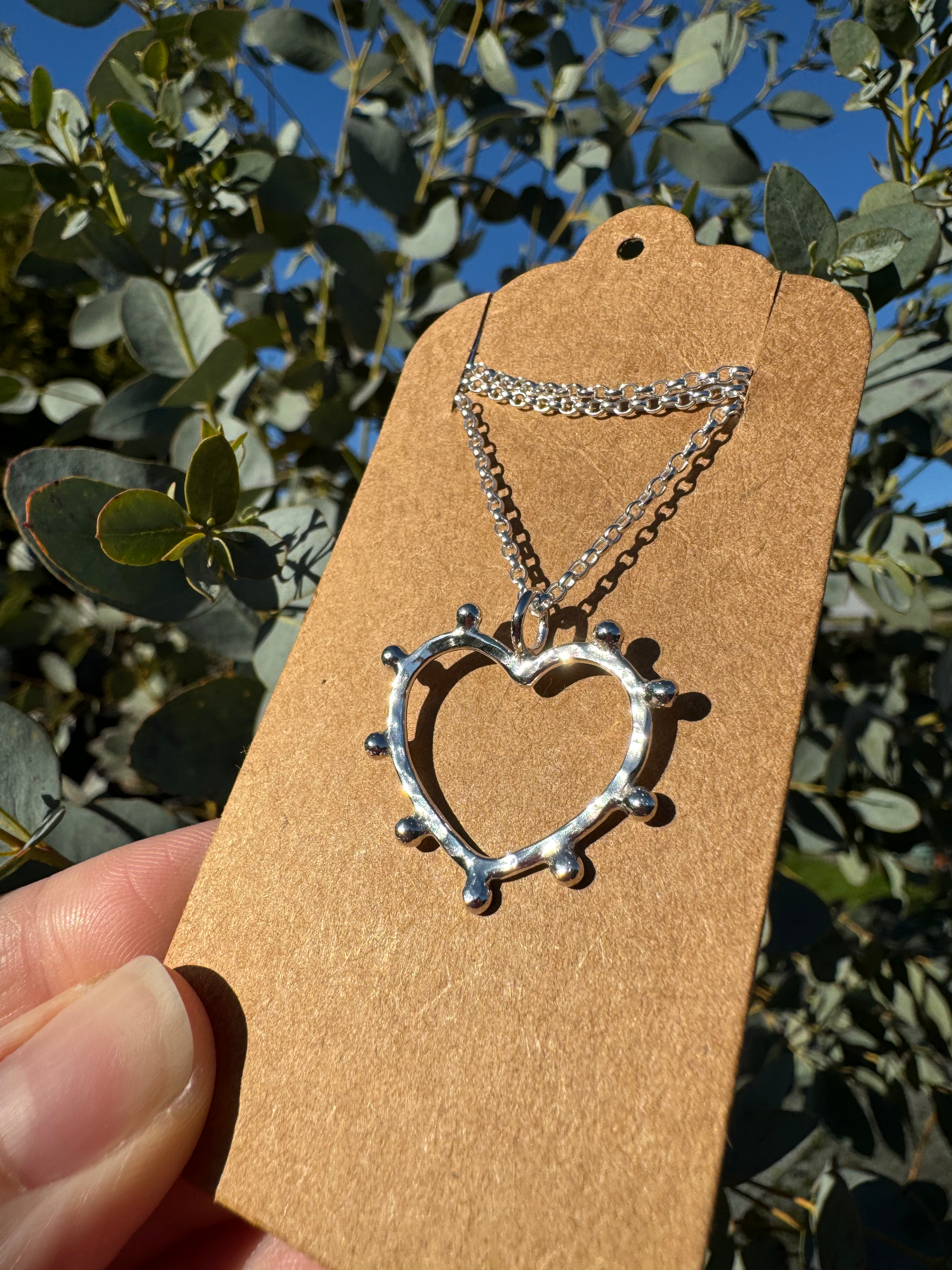 Beaded heart necklace 