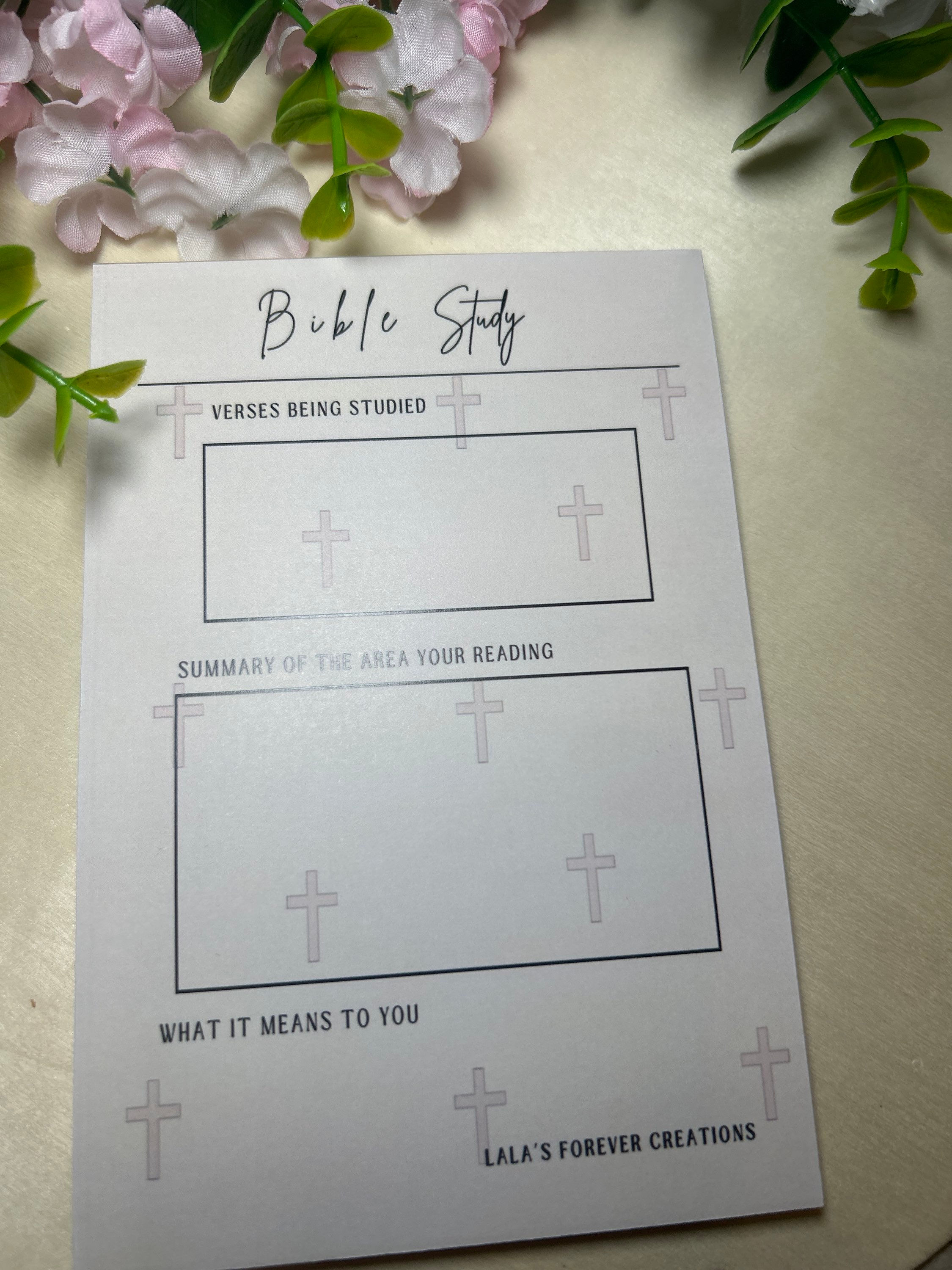 Boho cross notepad