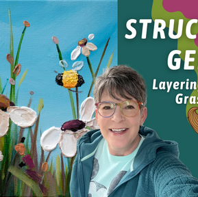 EASY Flower and Bees with STRUCTURE GEL! Playing with Tall Grass and LAYERS! By: Annie Troe