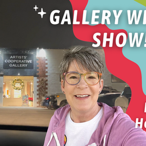 My art on SALE! - GALLERY SHOW! Big Winter Art Show! By: Annie Troe