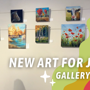 GALLERY SHOW VISIT! New ART For JUNE! By: Annie Troe