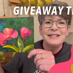 GIVEAWAY TIME! Free Impatiens Flower Painting! By: Annie Troe