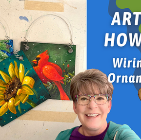 HOW TO: Wire Canvas Panel Paintings! My Art Ornaments! By: Annie Troe