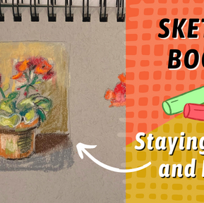 PASTEL Geraniums Flower Sketch! FUN RELAXING Sketch! By: Annie Troe