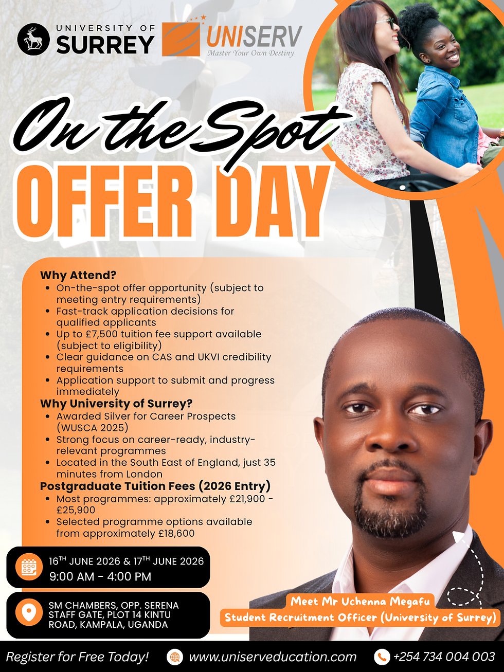 On the spot Offer Day: University of Surrey (Kampala Edition)