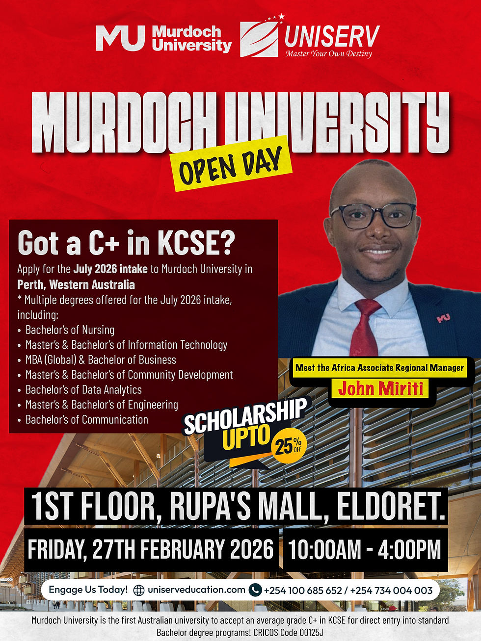 Meet the Regional Manager: Murdoch University - Eldoret Edition