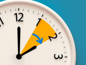 À uma da manhã passe para as duas