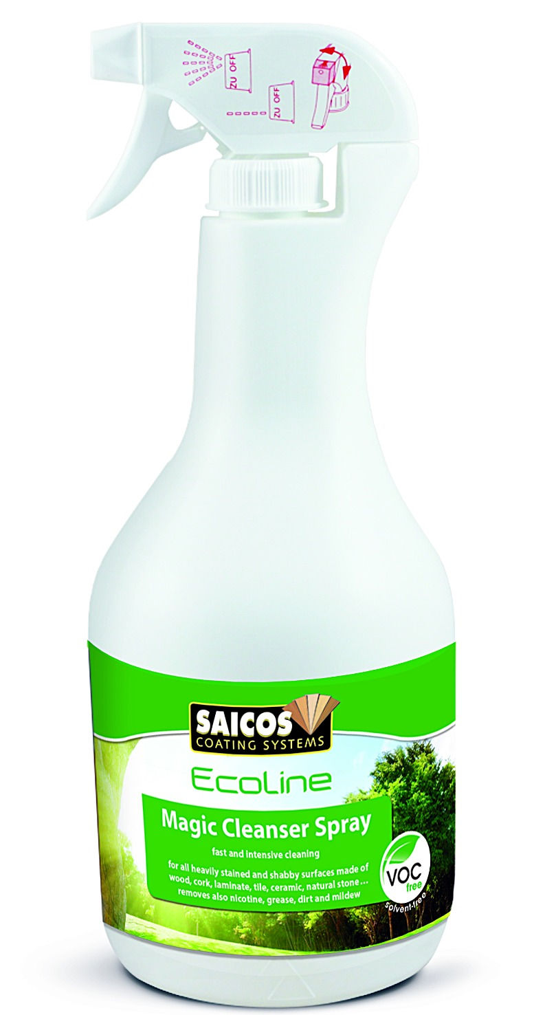 Saicos Magic Cleanser Spray for Oiled, UV Oiled and Lacquered wood floors