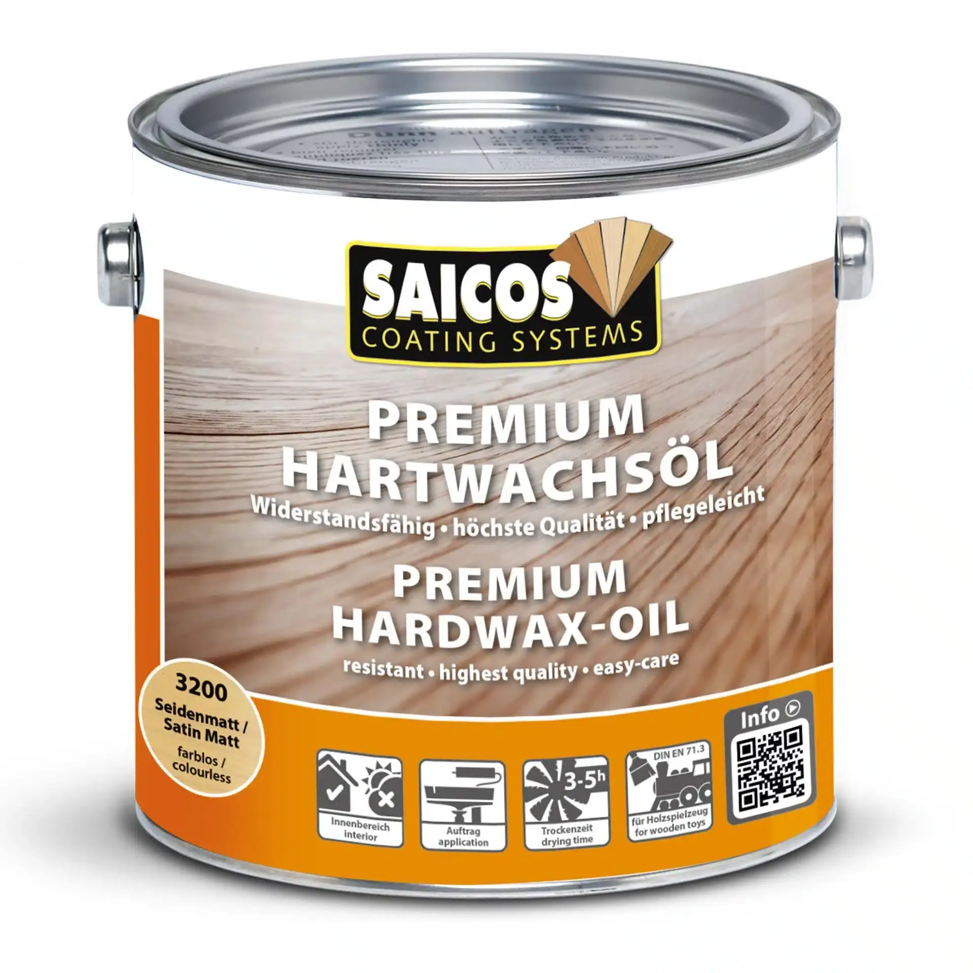 Saicos Premium Hardwax Oil Repair Pot - 0.125 litres