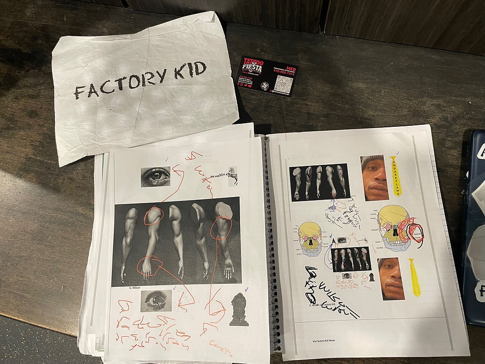 Thumbnail: Factory Kid x Tattoo planning via Tattoo Fiesta via Factory Kid News