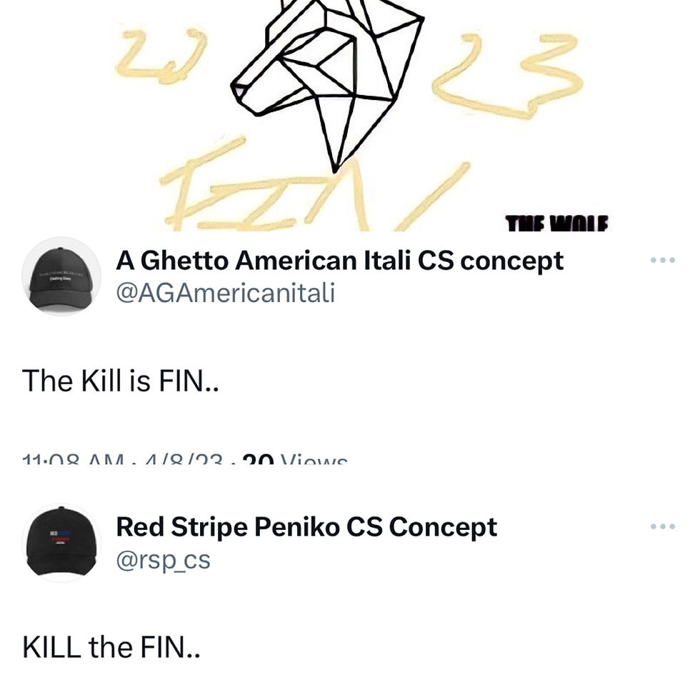 Thumbnail: The Wolf FIN hats and t-shirts 