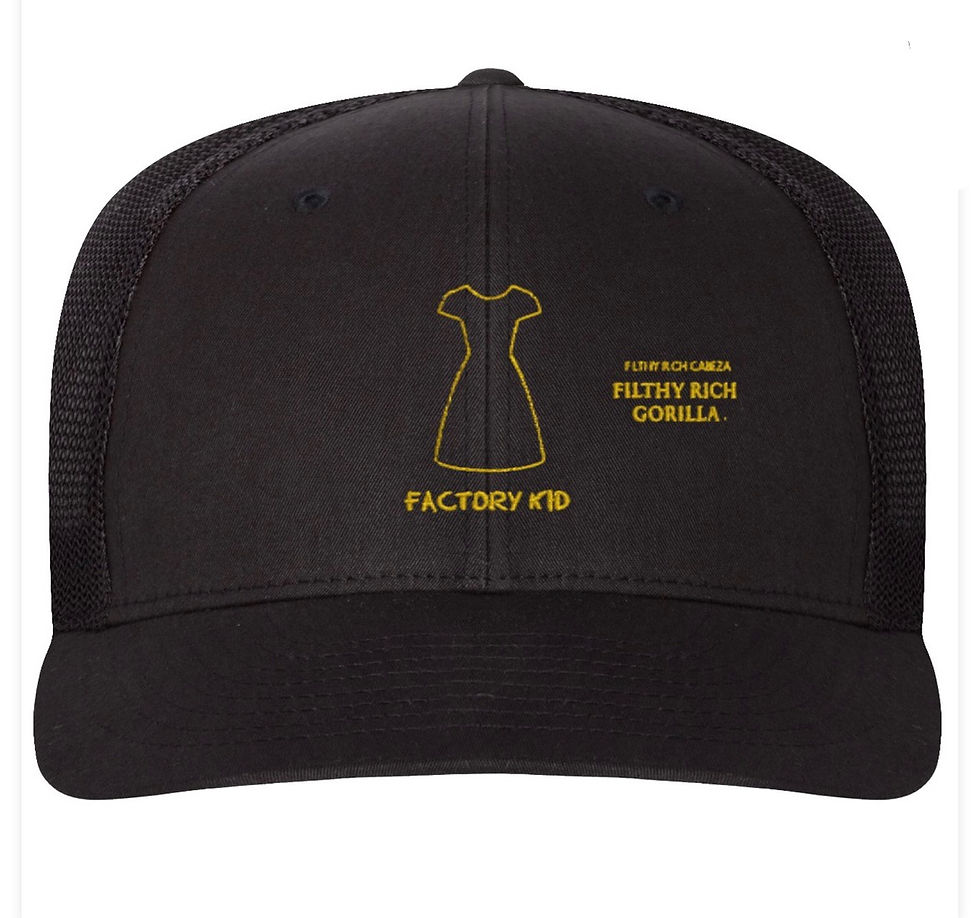 Thumbnail: Filthy Rich Cabeza x Filthy Rich Gorilla hats, t-shirts and hoodies up now on si