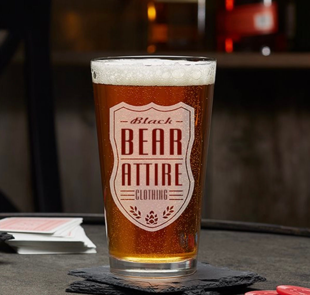 via BBA Beer Glass (FK custom) - Black Bear via Factory Kid