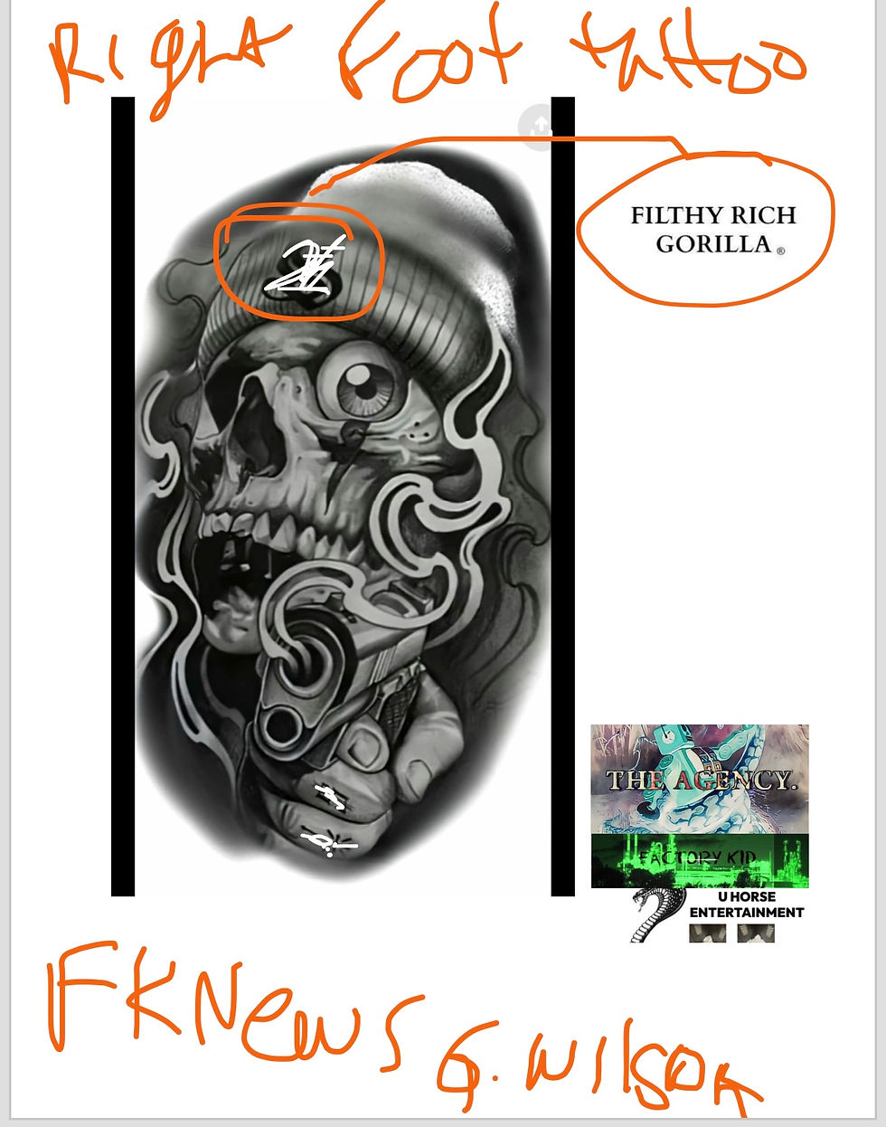 Thumbnail: Factory Kid x tattoo ideas via G. Wilson via Factory Kid via Factory Kid News
