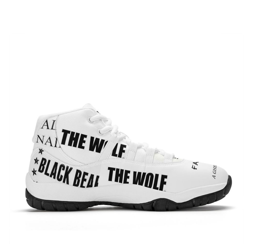 Thumbnail: via The Wolf sneaker x Black Bear Attire x Factory Kid