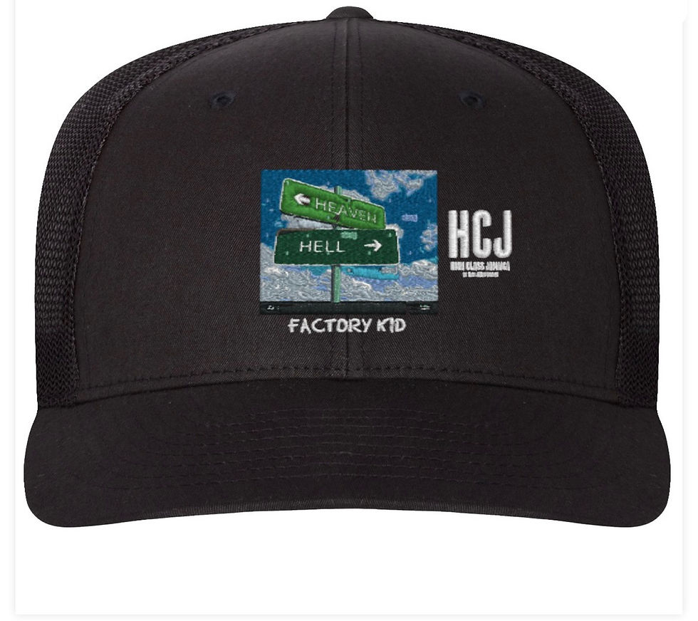 Thumbnail: High Class Jamaica @highclassjamaica - Heaven or Hell hats via Factory Kid @fact