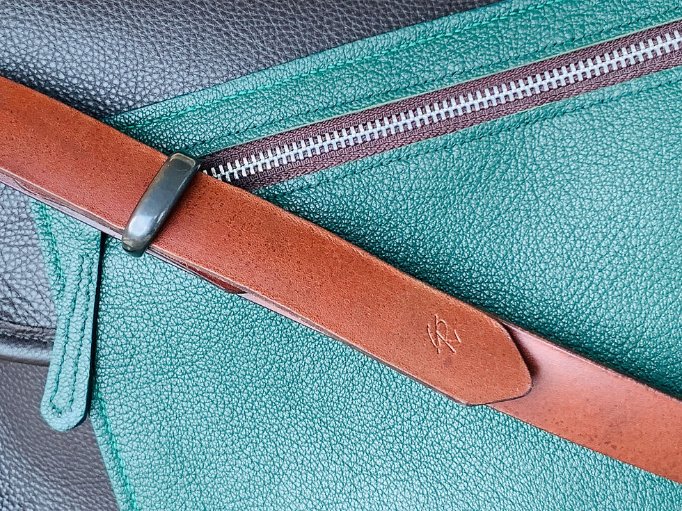 Thumbnail: Luxurious Extra Large messenger style shoulder bag. Completely hand sewn