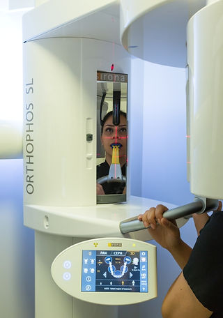 CBCT machine in use