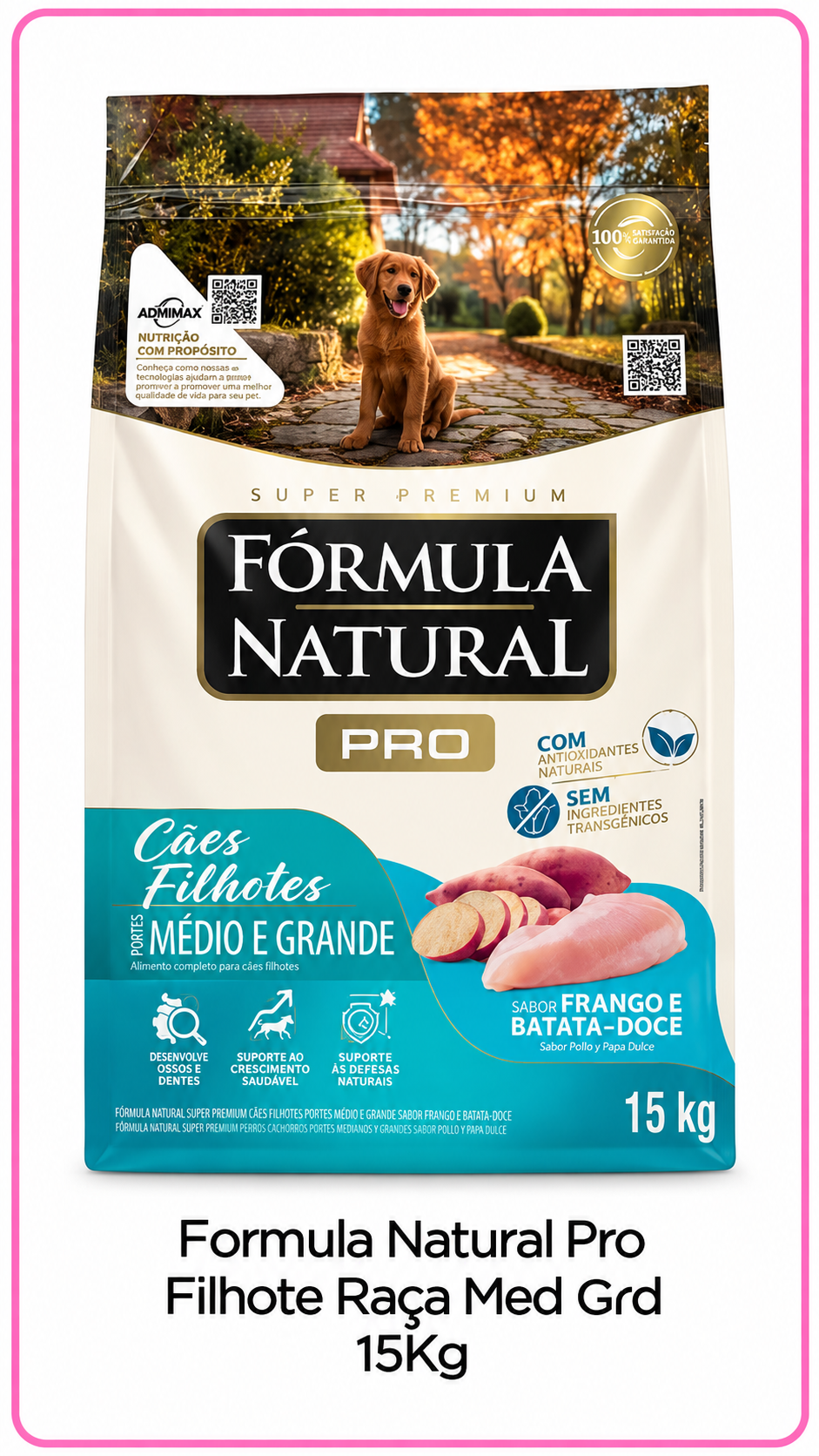 Ração Fórmula Natural Pro Filhotes Médio e Grande 15 kg