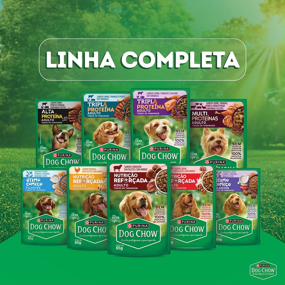 Purina Dog Chow linha de sachês para cães