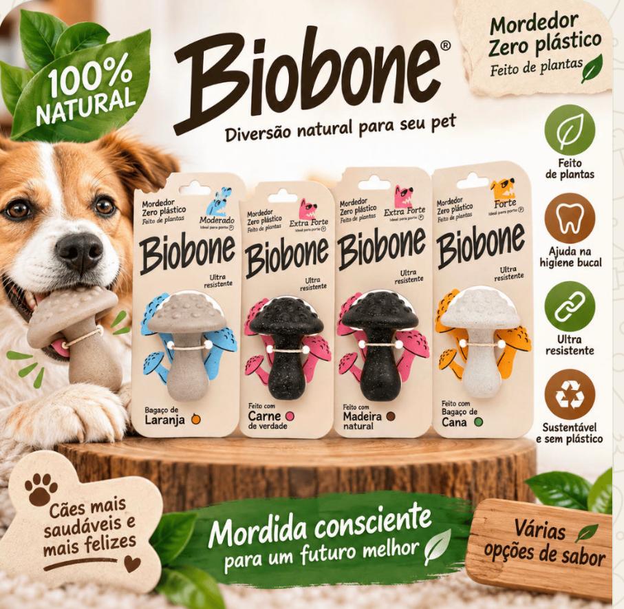 Biobone mordedores para cães com diferentes formatos e materiais