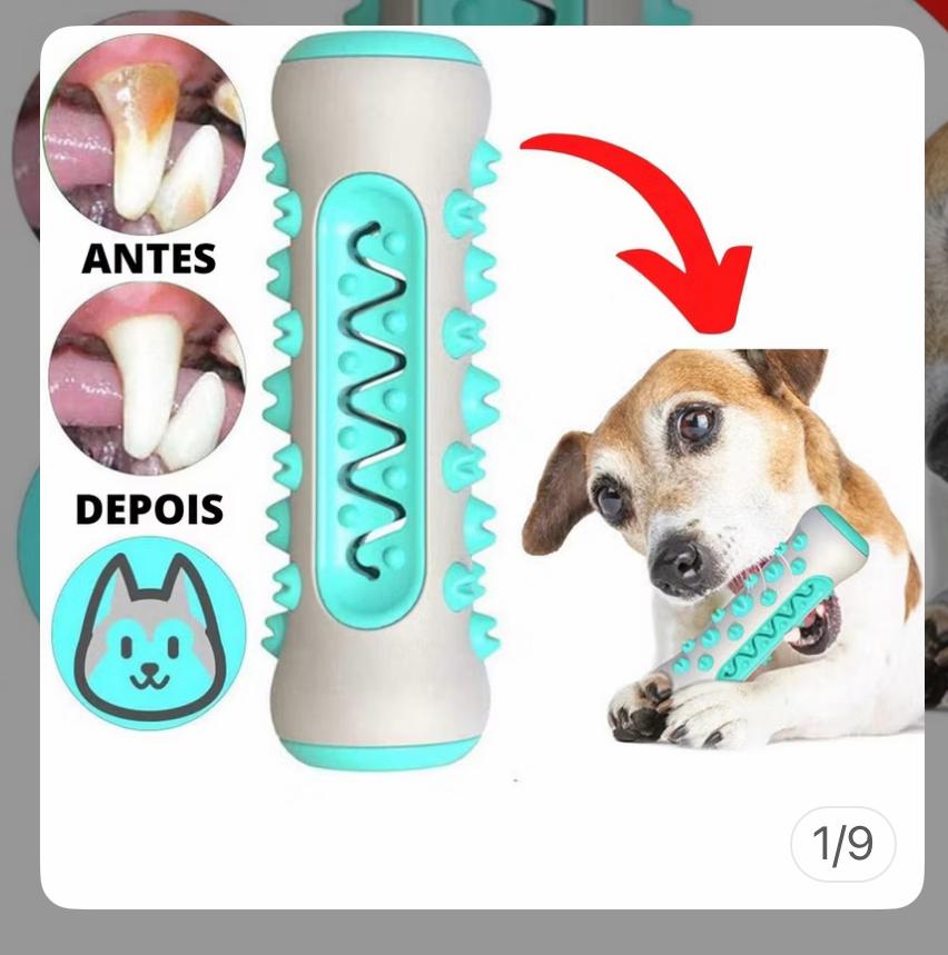 Mordedor dental para cães com relevos