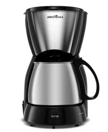 Cafeteira Britânia BCF19B preta com jarra de inox