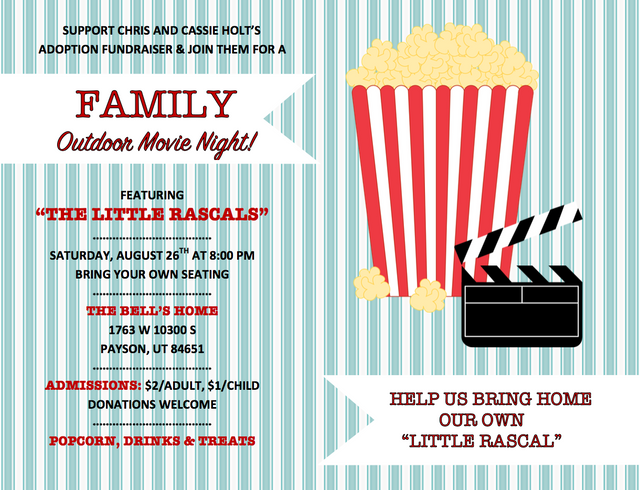 Bring the Family for a Movie Night Fundraiser!