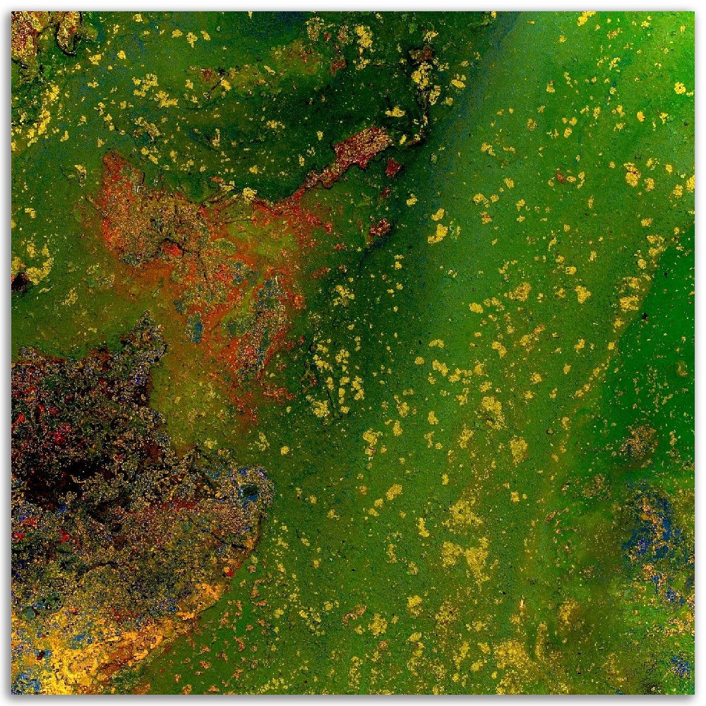 topographic impressions IV - aluminum prints