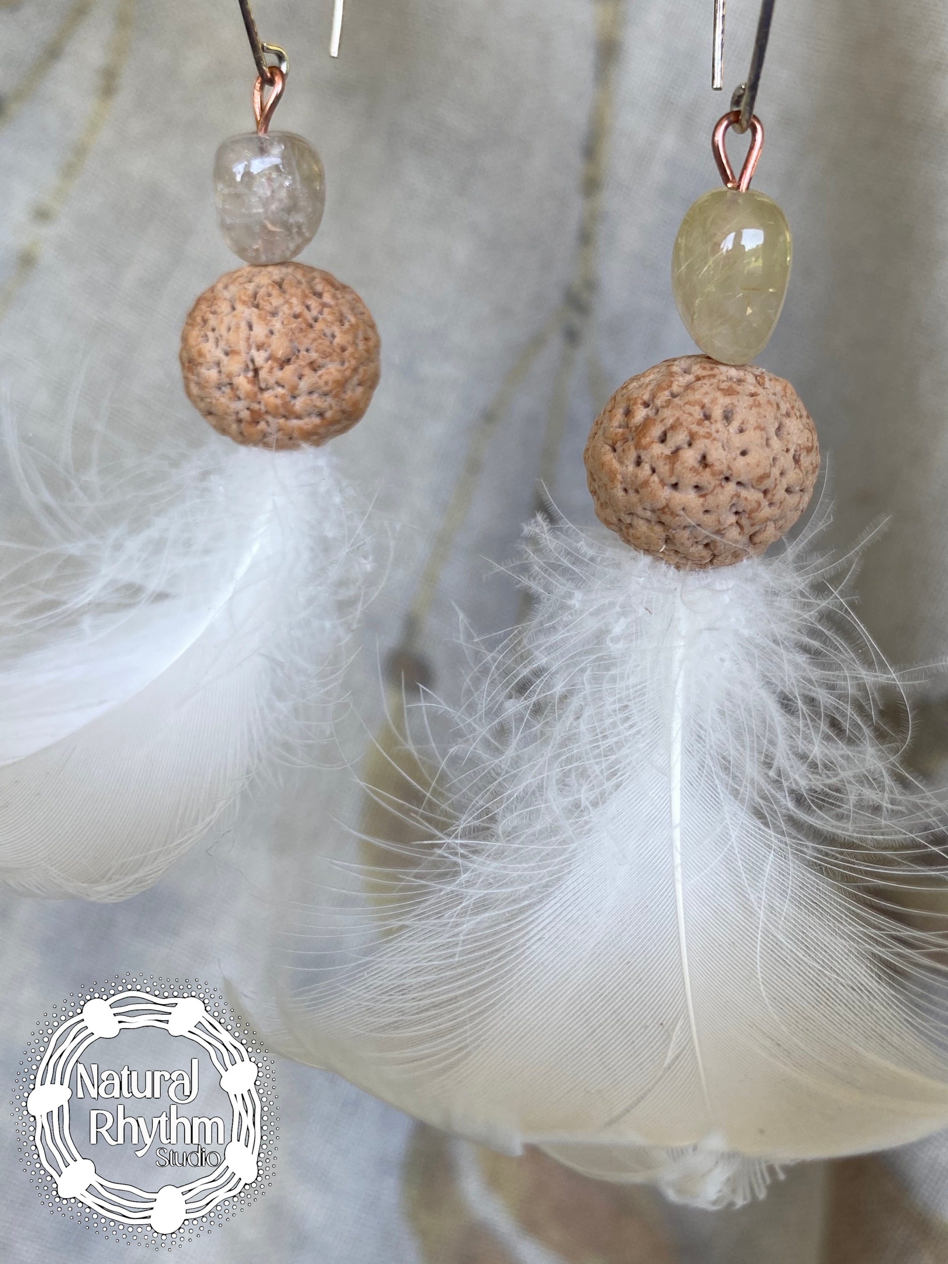 Quandong Feather Earrings #10
