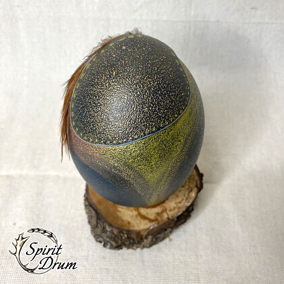 Thumbnail: Spiral Emu Egg Rattle