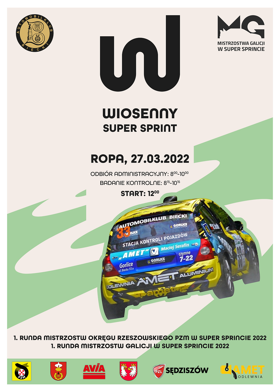 plakat Wiosenny Super Sprint