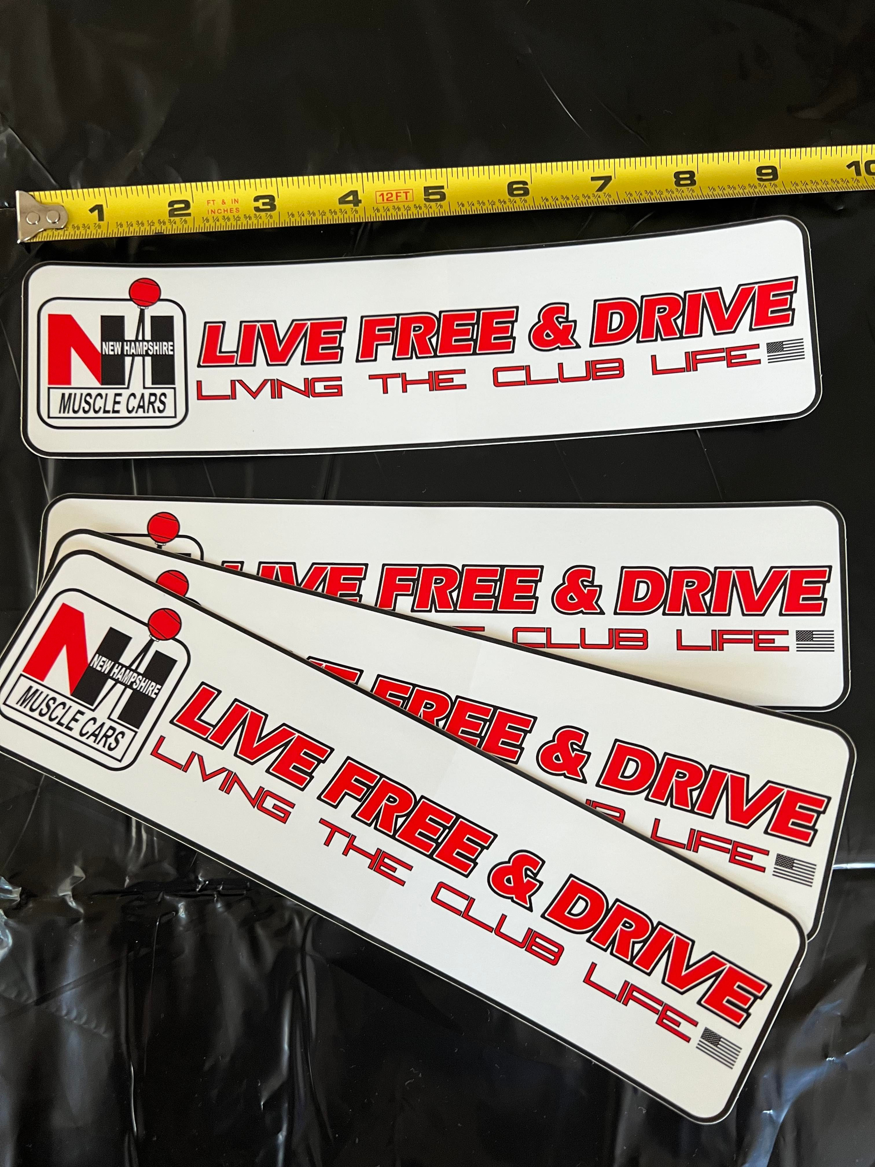 NH Muscle Cars Bumper Sticker - Living the Club Life