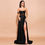 Miniatura: Black High Slit Gown