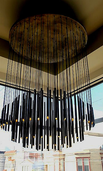 Custom LED chandelier