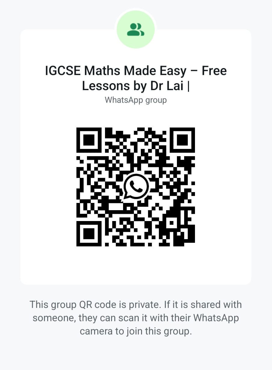 Dr. Lai IGCSE 數學免費課程連結