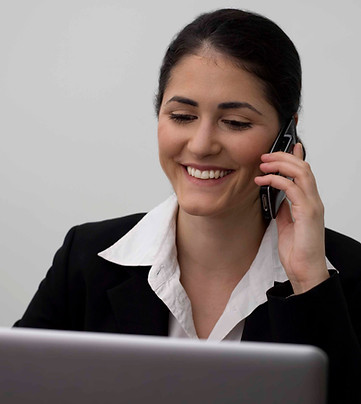 A professional Woman talking On the Phone 