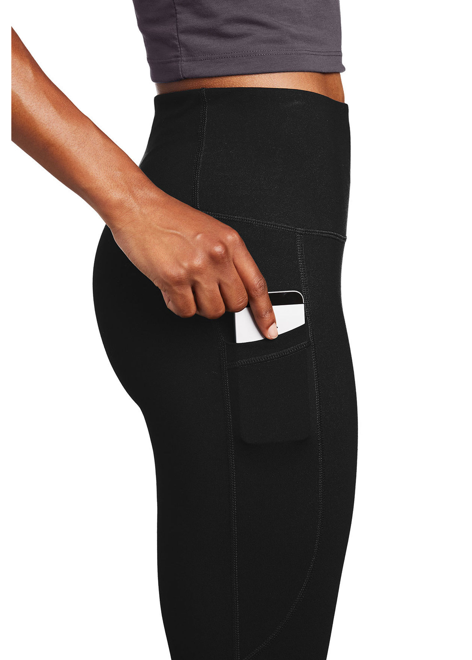 Ladies High-waist Leggings with pocket